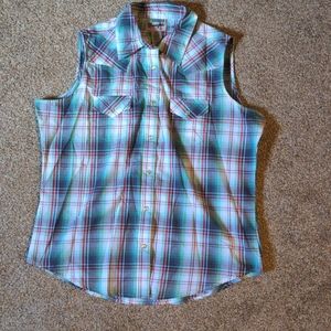 Women's button up tank